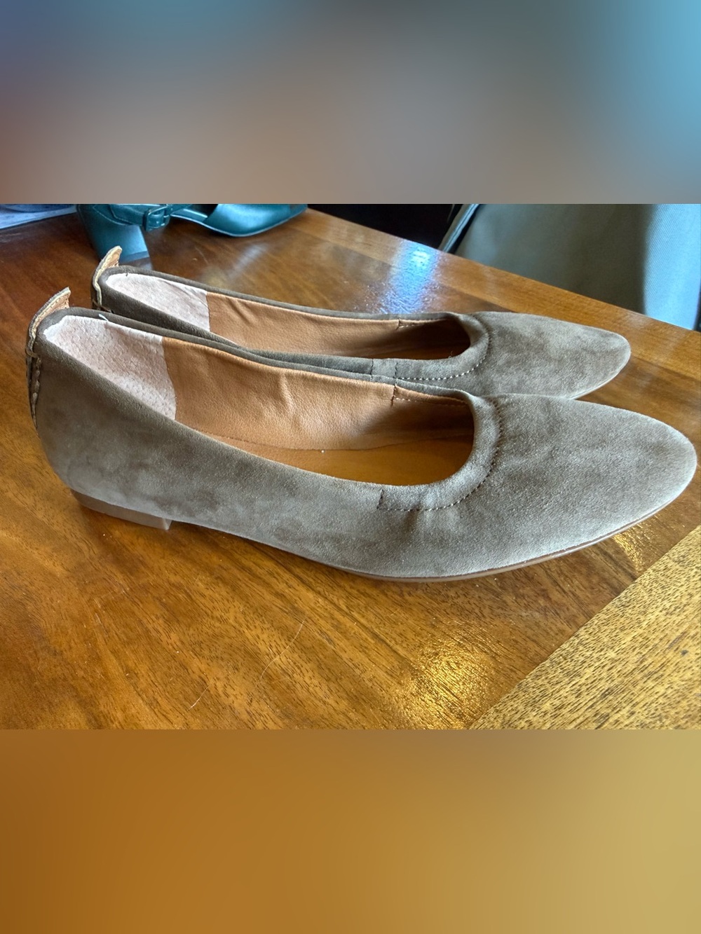 Lucky brand suede ballet flat